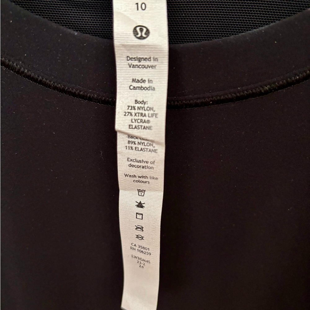 Lululemon UV Protection Fold over Long Sleeve Running Shirt unworn - Picture 7 of 9